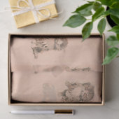 ピンクおもしろい色の猫の物語 薄葉紙 (ギフト)