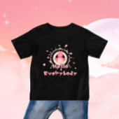 ピンクおもしろい豚 ベビーTシャツ