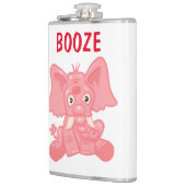 ピンクおもしろい象フラスコ フラスク (左)