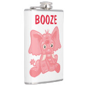 ピンクおもしろい象フラスコ フラスク (右)