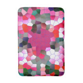 ピンクおもしろい...... バスマット (正面縦)