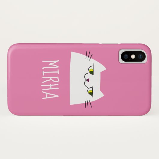 ピンクおもしろい Case-Mate iPhoneケース (裏面(横))