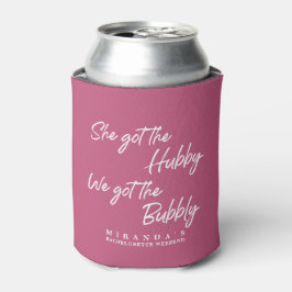 ピンクおもしろいWe the 得 bubblyバチェロレッテ 缶クーラー