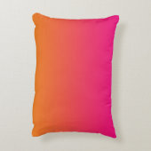 "ピンクおよびオレンジグラデーション" アクセントクッション (裏面(縦))