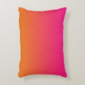 "ピンクおよびオレンジグラデーション" アクセントクッション (正面(垂直))