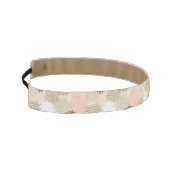 ピンクおよびブラウンのミイラパターン アスレチックヘッドバンド (左)