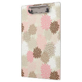 ピンクおよびブラウンのミイラパターン クリップボード (左)