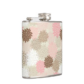 ピンクおよびブラウンのミイラパターン フラスク (右)