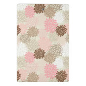 ピンクおよびブラウンのミイラパターン ミニクリップボード (裏面)