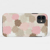 ピンクおよびブラウンのミイラパターン Case-Mate iPhoneケース (裏面(横))