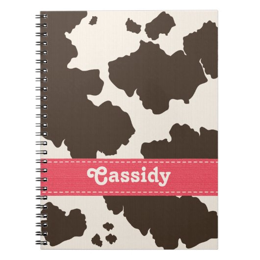 ピンクおよびブラウンの革靴のノートジャーナル ノートブック (正面)