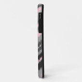 ピンクおよび灰色のイカットシェブロン Case-Mate iPhoneケース (裏面/左)
