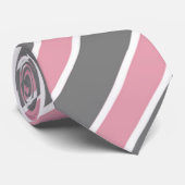 ピンクおよび灰色 ネクタイ (ロール)
