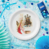 ピンクおよび獣の美しい ペーパープレート (パーティー)