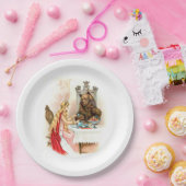 ピンクおよび獣の美しい ペーパープレート (パーティー)