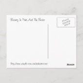 ピンクおよび獣の美しい ポストカード (裏面)