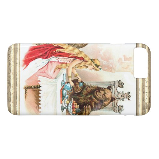 ピンクおよび獣の美しい Case-Mate iPhoneケース (裏面(横))