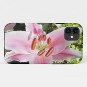ピンクおよび白いユリの花 Case-Mate iPhoneケース (裏面(横))