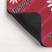 ピンクおよび白い花のやる気を起こさせるなmousepad マウスパッド (コーナー)