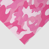 ピンクおよび白い迷彩柄のデザイン 薄葉紙 (詳細)