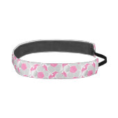 ピンクおよび白のサッカーボールの⚽ アスレチックヘッドバンド (右)