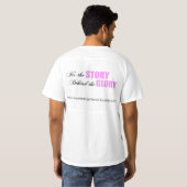 ピンクおよび白は私の方法Tシャツで直りました Tシャツ (裏面フル)