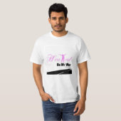ピンクおよび白は私の方法Tシャツで直りました Tシャツ (正面フル)
