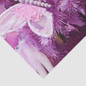 ピンクおよび紫色のクリスマス 薄葉紙 (詳細)