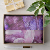 ピンクおよび紫色のクリスマス 薄葉紙 (ギフト)