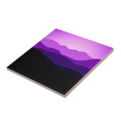 ピンクおよび紫色のモダンな日没 タイル (側面)