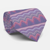 ピンクおよび紫色の幾何学的で抽象的な春パターン ネクタイ (ロール)