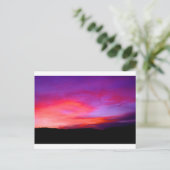 ピンクおよび紫色の空 ポストカード (スタンド正面)