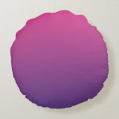 ピンクおよび紫色 ラウンドクッション (裏面)