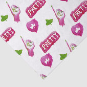 ピンクおよび緑のティッシュペーパー 薄葉紙 (詳細)