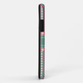 ピンクおよび緑キャンデーのアステカなジグザグパターン Case-Mate iPhoneケース (裏面/右)