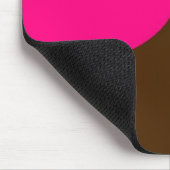 ピンクおよび茶色のmousepad マウスパッド (コーナー)