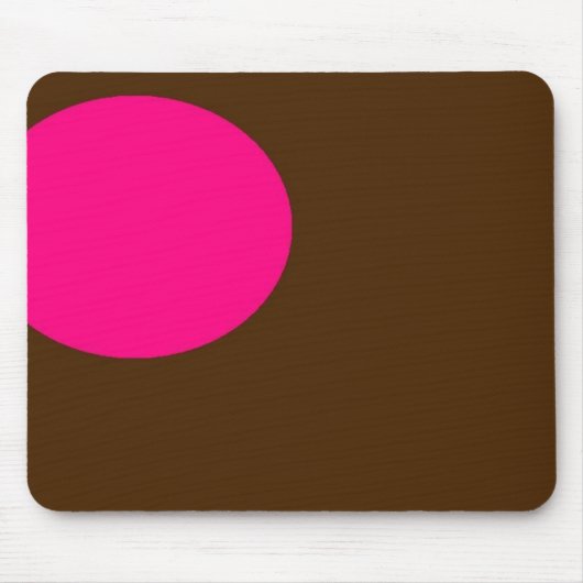 ピンクおよび茶色のmousepad マウスパッド (正面)