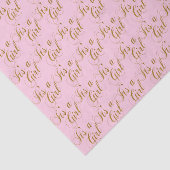ピンクおよび金ゴールドそれは女の子|のベビーです 薄葉紙 (詳細)