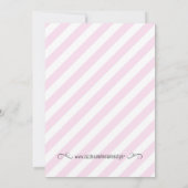 ピンクおよび金ゴールドのグリッターの誕生日の招待状 招待状 (裏面)