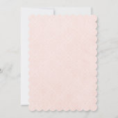 ピンクおよび金ゴールドのプリンセスのバースデーパーティ招待状 招待状 (裏面)