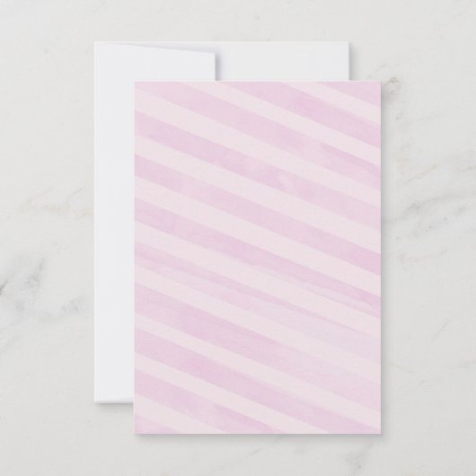 ピンクおよび金ゴールドの女の子のベビーはシャワーを感謝していしています振りかけます 招待状 (裏面)