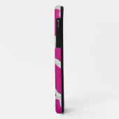 ピンクおよび銀製のキリン Case-Mate iPhoneケース (裏面/左)