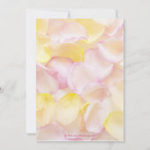 ピンクおよび黄色いブライダルシャワー招待状 招待状 (裏面)