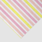 ピンクおよび黄色のストライプ 薄葉紙 (詳細)