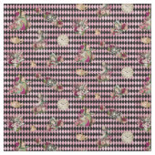 ピンクおよび黒い道化師の不思議の国のアリス ファブリック (見本)