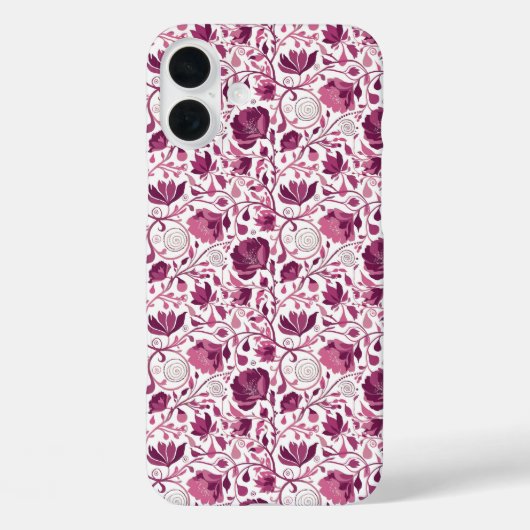 ピンクお洒落つる植物エレガンス Case-Mate iPhoneケース (裏面)