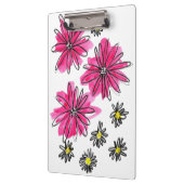 ピンクお洒落と白の花 クリップボード (左)