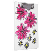 ピンクお洒落と白の花 クリップボード (右)