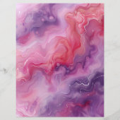 ピンクお洒落と紫の背景スクラップブック紙 (裏面)