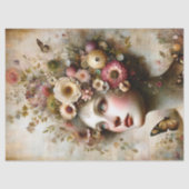 ピンクお洒落のフローラメイド、アンティークデコパージュ 薄葉紙 (正面)